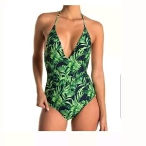 Onia Nina One Piece Palm Forest Swimsuit XL